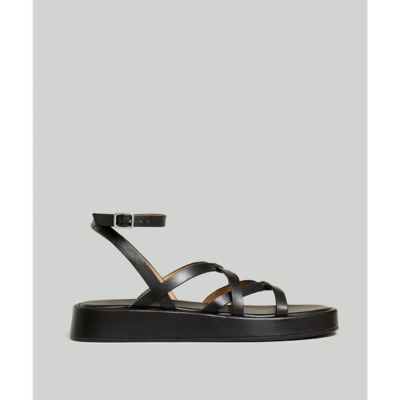 Madewell Sabina Flatform Sandal - Like New - Black Women Size 9 - Picture 3 of 10